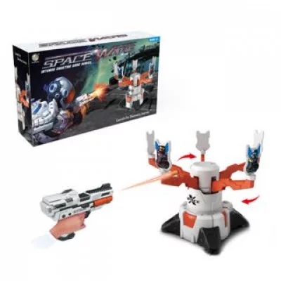 Игр.набор Стрелок, пистолет, м/пули 12шт., мишень эл. с фигурками 5шт., звук, эл.пит.АА*3шт.не вх.в комплект, коробка 640088