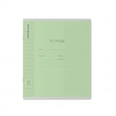 Тетрадь 12л косая линейка частая мелов "Классика с линовкой" зеленая ERICH KRAUSE 46468 022606