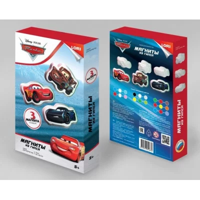 Набор для творчества Магниты из гипса Disney "Тачки" Мд-026 Lori 877-370