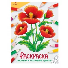 Окружающий мир. Раскраска. Лесные и полевые цветы Стрекоза - 978-5-9951-5770-0