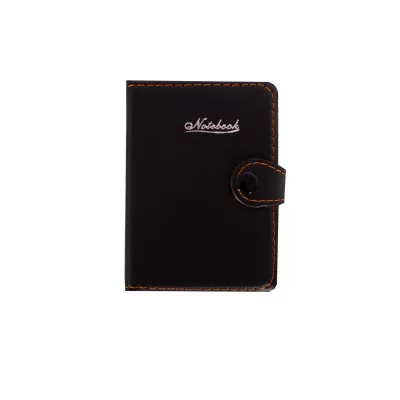 Бизнес- блокнот с авторучкой, 8,0 см * 11,0 см, 7БЦ, Alingar, иск. кожа, клапан на кнопке, 72л. клетка AL2695