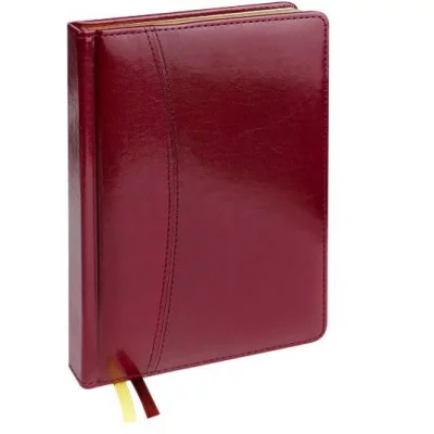 Ежедневник A5, 160л. недатир. SELECTION - БОРДОВЫЙ (160-5066) кожзам, золотистый срез 160-5066