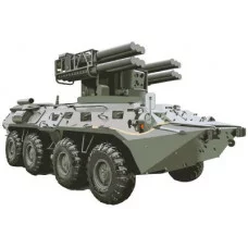 Плакат вырубной А3. Военная техника. ЗРК Сосна. Двухсторонний - группа техника 00-00018454 Ф-15585 4630112038446