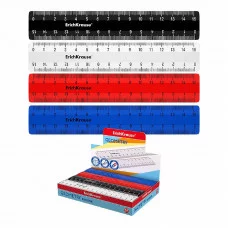 Линейка пластиковая ErichKrause Classic, 15см, ассорти 53875