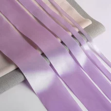 Лента атласная 0,6 см*25±1ярд №45 сиреневый АУ 2611780