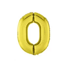Шар Agura цифра 0 золото (40\'/102см, 1 шт) 753873