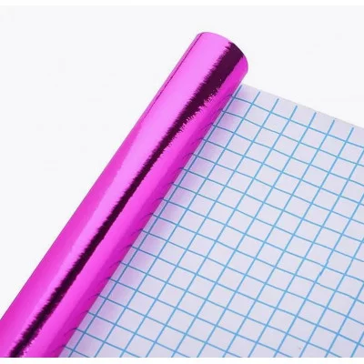 Пленка самоклеящаяся металлизированная 45x300 см, фиолетовая, BOPP с алюминиевым напылением 30 мкм, в рулоне 8117416