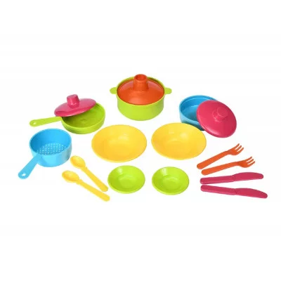 Набор посуды столовый "Щи да каша" (в сетке, 17 дет.) 9422