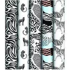 Упаковочная бумага 1шт белый крафт 70*100см, ArtSpace "Анималистичный принт", 70г/м2 324393