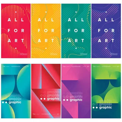 Блокнот А6 48л. на скрепке ArtSpace Mono-trend. Микс 328450