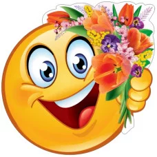 Украшение на скотче Смайл с букетом Горчаков 190 01178