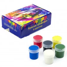 Гуашь Alingar карамельная, 6 цветов, 20 мл., картонная упаковка, "Авто" AL6795