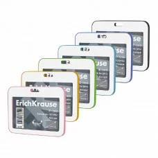 Бейдж горизонтальный ErichKrause книжка, размер вставки 85х54 мм, ассорти, 62101