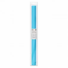 Бумага крепированная ТРИ СОВЫ, 50*250см, 32г/м2, бирюзовая, в рулоне, пакет с европодвесом 334855