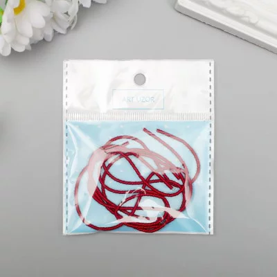 Канитель мягкая, фигурная 2 мм матовый, красный 5 гр 6708990