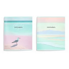 Тетрадь 96 л. А5 кл. скреп. офс. Schoolformat ГРАДИЕНТНЫЙ МИНИМАЛИЗМ мел. карт., ВД-лак 260169