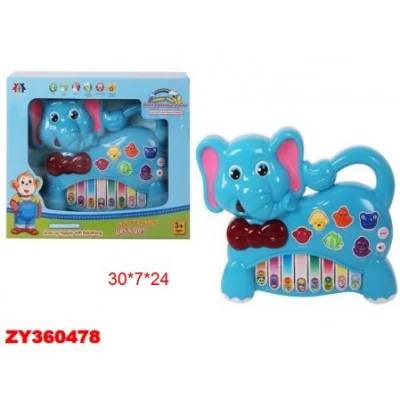 Пианино на бат. свет. звук. эффект., развивающее в/к 30*7*24 см ZY360478