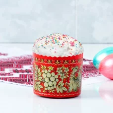 Форма бумажная для кекса, маффинов и кулича "Хохлома" 70 х 65 мм 4267625