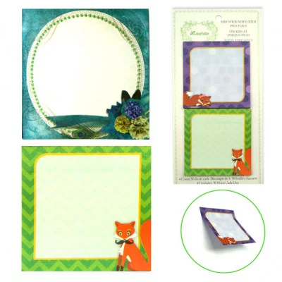 Бумага самоклеющийся для записей Ассорти ,2 блока*30л,75*75мм J.Otten 8994 135995