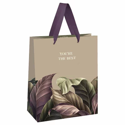 Пакет подарочный 1шт 26*32*12см MESHU "The best", отд.фольгой, выборочный лак, матовая ламинация 354652