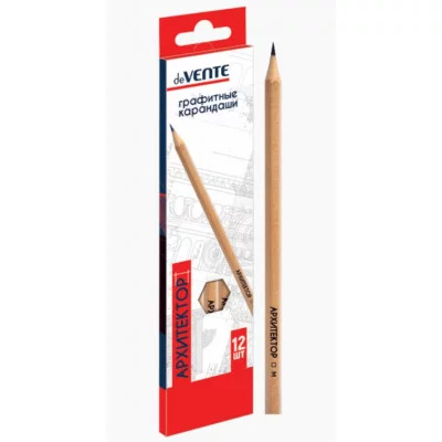 Карандаши чернографитные в наборе 12шт 2H-2B "Архитектор" карт упак е/п DEVENTE 5030703 097641