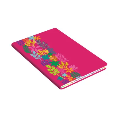 КНИГА ДЛЯ ЗАПИСЕЙ ИСКУССТВЕННАЯ КОЖА SOFT TOUCH А6+ 80л.Интегр.переплет BE HAPPY! КЗБХК6802995