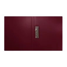 Папка с боковым зажимом СТАММ "Диагональ" А4, 17мм, 700мкм, пластик, гранат 377869