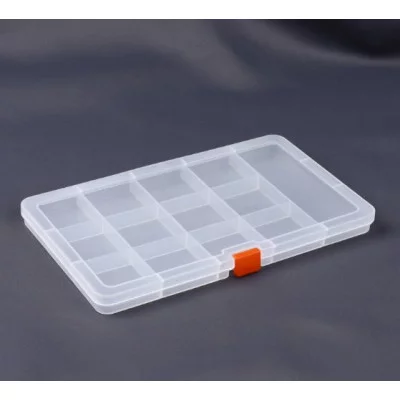 Органайзер для рукоделия 13отд 21*12,3*1,5см прозрачный АУ 10462547