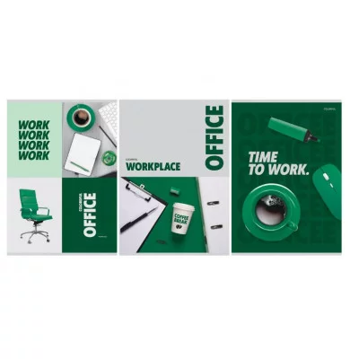 Тетрадь 80л., А4, клетка BG "Office", суперэконом 368804