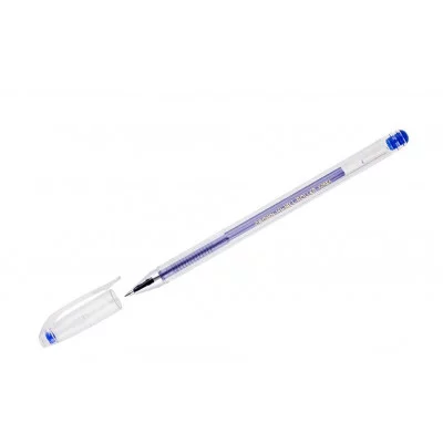 Ручка гелевая Crown "Hi-Jell" синяя, 0,5мм, штрих-код 208927