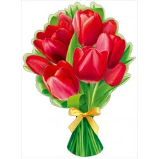 Украшение на скотче "Букет тюльпанов" Отрытая планета 9.0000560 Украшение на скотче "Букет тюльпанов" Отрытая планета 9.0000560