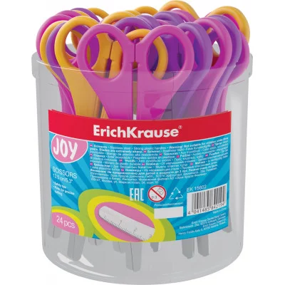 Ножницы ErichKrause JOY ®, 13.5см, ассорти  15602