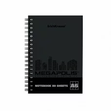 Тетрадь А6 80л клетка/спираль мелов Megapolis ERICH KRAUSE 49808 223168