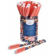 Ручка маслян. LOREX WILD PRINT SLIM SOFT синий 0,5 мм ассорти кругл. корп. ultra-soft touch игольчатый наконечник 220961