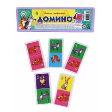 29. ДОМИНО ПЛАСТИКОВОЕ В ПЛАСТИКОВОМ ФУТЛЯРЕ. ЛЕСНЫЕ ЖИВОТНЫЕ ИН-4614