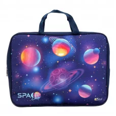 ПМД 4-20 Космос - папка менеджера А4(ручка - тесьма),п/э с диз. широкая боковинка,350х265x80мм ПМД 4-20