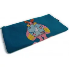 Пенал-косметичка на молнии (115х215) 1-секция. Ткань, полноцветная печать с двух сторон. "Привет, я Моль!" КанцЭксмо ПМ0328