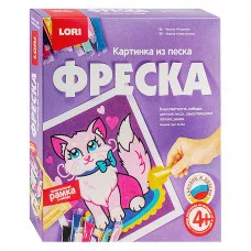 Фреска. Картина из песка "Кошечка" Кп-052