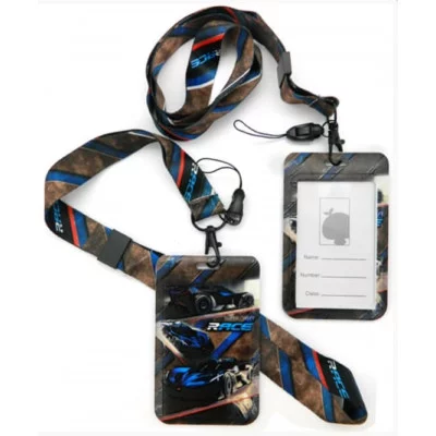 Обложка для проездного билета CY-66 коричневая Спорткар 1 карман, А7, пластик, с лентой 326631