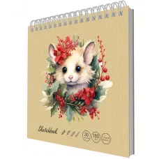 Скетчбук 195х195 30л "DRAFT and CRAFT. Cute mouse" КанцЭксмо ТСК305454