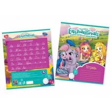Тетрадь, ЭНЧАНТИМАЛС 18 листов, линейка, диз2 Умка в кор.200шт ТЛ2050