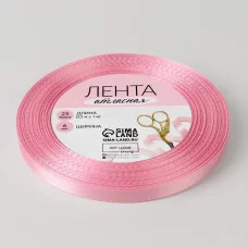 Лента атласная №124 6мм*25±1ярд нежно-розовый АУ 5052102