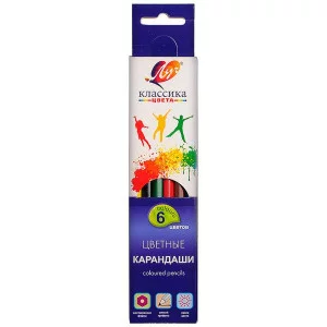 Карандаши 06цв "Классика" карт упак ЛУЧ 29С 1709-08 097429
