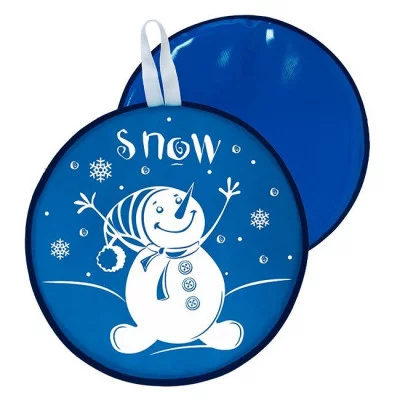 Сани-ледянка c принтом 40,5см цв.голубой МТ13217