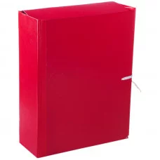 Папка архивная с жесткими клапанами OfficeSpace, покрытие БВ, с 4 завязками, ширина корешка 80мм Спейс 158542