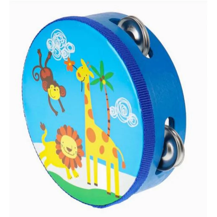 Деревянная игрушка. Бубен 15см в пакете И-2537