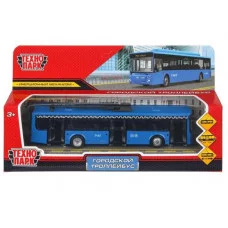 Модель металл ТРОЛЛЕЙБУС МЕТРОПОЛИТЕН длина 18 см, двери, инерц, синий Технопарк 403049