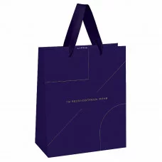 Пакет подарочный 1шт 18*23*10см MESHU "Monocolor. Indigo", отд. фольгой, матовая ламинация 354610