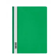 Папка-скоросшиватель пластик. СТАММ А4, 120мкм, зеленая с прозр. верхом 355665