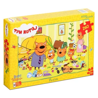 Пазлы 260 "Три кота (new 3)" (АО "СТС") 95154